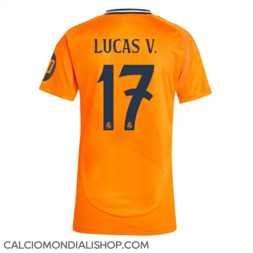 Maglie da calcio Real Madrid Lucas Vazquez #17 Seconda Maglia Femminile 2024-25 Manica Corta